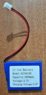KP ORIGINAL BATTERY 4.2V 1050 Mah Li-Ion Rechargeable Multipurpose Battery