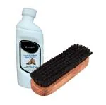 Sheppits Premium Suede Nubuck Shoes Cleaner (Natural) & Shoe Polish Brush (Black) Combo | Shoe Care Kit