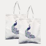 Ohobag.com Women Beige Tote (Pack of: 2)