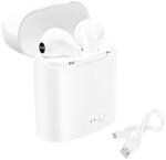 Avlokan White I7 Wireless Earbuds With Charging Box Bluetooth Headset