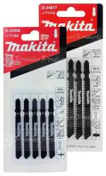 Makita 10 Piece - T Shank Metal & Wood Jigsaw Blade Set For Jig Saws - Fast & Straight Cuts For Metal, Wood & PVC