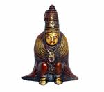 Idol Collections Brown Brass Antique Goddess Tulja Bhavani Idol Statues, 4.2 X 3.5 2.75