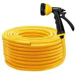 Sharpex Combo Of 30 Meter 0.5 Inch Hose Pipe and High-Pressure Water Gun Nozzle Spray Garden Hose, Lawn, Car, Bike Washing, Pets cleaning Sprinkler Water Gun Heavy Duty Lightweight, Durable & Flexible