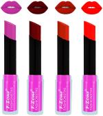 OUR BEAUTY Multicolor Rich Color Matte Lipsticks Set, 14 G (Set Of 4)