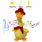 FUN ZOO Toy Talking Doll & Duck Baby Toys for Kids (Dancing Duck (30 CM), Yellow