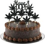 Festiko 13 Pieces Pot Leaf Cupcake Toppers Set Include Have A Dope Birthday Cake Topper And Weed Leaves Cupcake Toppers For Wedding 420 Birthday Party Home Supplies