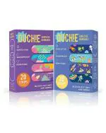 Aya Papaya Ouchie Purple And Space Blue Printed Adhesive Bandages 20 Strips (Pack Of 2)