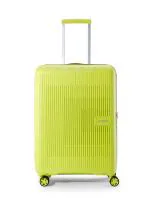 American Tourister Aerostep Expandable 67 Cms Yellow Medium Check-In Spinner Trolley Bag