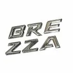 Carmetics Plastic 3D Letters Logo Car Sticker For Brezza