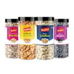 YUM YUM Dry fruit Combo Pack 1Kg - Badam, Kaju, Pista & Black Kishmish 250g Each