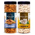 Horaira Nutz Premium Dry fruits Combo Pack 500g Almond , Cashews ( Pack of 2 _ Each 250g )