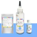 Kadam Skin Friendly Tie Dye Bottle, Dye Activator - Color Fixative Included, Cold Fabric Dye Colors (No T-Shirt, Tie Dye Bottle Powder Blue) Powder Blue Tie