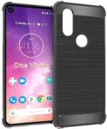 S-Hardline Motorola Moto One Vision Transparent Silicone Tpu Rugged Boom Hybrid Armor Case Cover