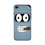 GADGETSWRAP Printed Vinyl Skin Sticker for Apple iPhone SE (2020) - futurama bender cigar