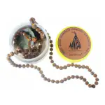 pujaNpujari Shree Kashi Vishvanath Enerziged Rudraksha Mala with Certificate Wood Chain