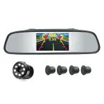 Enexoya 8 LED Camera Video Reverse Car Parking Screen Sensor with Distance Reading Voice for All Vehicles (Black)