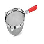 MARWALL Silver Stainless Steel Heavy Handle And Grade Soup And Juice Strainer