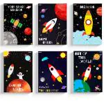 Ekdali Multicolor Paper Inspirational Learning Outer Space Posters, Educational Astronomy Wall Art Decoration for Kids 6 x 8 Inch. Set of 6 posters