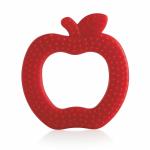 Beebaby Apple Shape Soft Silicone Teether for Baby with Carry Case, Red Teether