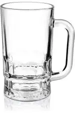 Luxuria White Plastic Unbreakable Beer Mug 400ml (Pack of 2)