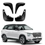 Gee Cee Black Abs Plastic O.E Type Mud Flaps Mud Guard For Hyundai Alcazar Signature/ (Set Of 4)