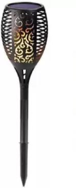 SAHAPECT Solar 72 LED Flame Torch Mashal Automatic Light for Home Garden Temple Hotel Solar Light Set (Floor Mounted Pack of 1)