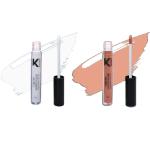 KINDED White Light and Peachy Orange Creamy Matte Waterproof Contour Liquid Concealer, 6 ml - Pack of 2