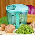 Turbo blue Plastic Vegetable & Fruit Chopper 900 ml (Purple Colour)