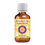 Deve Herbes Pure Birch Tar Essential Oil (Betula alba) Natural Therapeutic Grade Steam Distilled 100ml