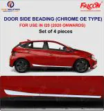 FALCON CAR DOOR SIDE BEADING IN CHROME (OE TYPE) FOR i20(2020 ONWARDS)