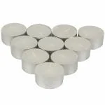Klassic White Tea-Light Candles (Pack of 10)