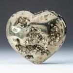 Crystal Divine Pyrite Heart Stone Crystal Showpiece For Home Decor Items & Decorative Items Vastu Items Chakra Healing Spiritual Items Crystal Figurines Meditation Showpiece Crystal Stone Gifts