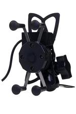 MRRAZZING Black Bike Mobile Charger And Phone Holder