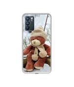 Casotec Woolen Bear Design Printed Silicon Soft TPU Back Case Cover for Oppo Reno6 5G