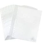 k.kataria eshop U folder A4 Size 100-Piece Transparent Waterproof Sheet Protector Files.