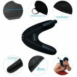 FirstFit Professional V-Shape Abdominal Crunch Straps for Abs Exercise | Abdominal Shoulder Belt for Crunches for Men & Women | Abs Training Strap | Abs Crunch Harness for Gym Pack of 1 (Black)