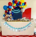 SPECIALYOU.IN Birthday Decoration Item Kit For Boys And Girls With Rainbow Color Balloons With Hbd Birthday Banner, Monthy Birthday Banner With Photo Frame And Balloon Garland Set Of 53 Pcs