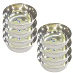 SHINI LIFESTYLE Stainless Steel Heavy Gauge Bowl Set/Wati Set/Kitchen Set (dia-13, 8pc)