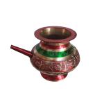 SK Craft Meenakari Brass Karwa Chauth Lota