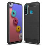 Zapcase Black Rubber Back Cover For Infinix S5 Lite