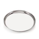 Neelam Stainless Steel 8 22G Plate Buffet, 17.5 cm, Silver, Set of 12