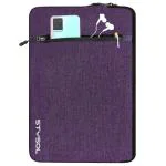 Stysol Purple Denim 15.6 Inch Laptop Sleeve Case Cover For Mackbook Thinkpad Tablet Chromebook Exterior