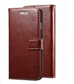 MVMS Flip Cover for Asus Zenfone Max Pro M1 (Brown, Dual Protection, Pack of: 1)