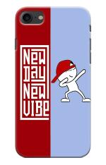 Mobiera New Day New Vibe Quote Printed Back Cover Case For Iphone 8