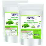 Vetra Organic Wheat Grass Powder- 500 Grams (250 g X 2 Packs) - Combo Offer