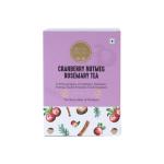 RAJVEER FOOD AND BEVERAGES Cranberry Ice Nutmeg Rosemary Tea Bag (Pack Of 30)