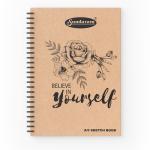 Sundaram| A5 Sketch Book| Spiral Bound (Wiro) | 100 Pages (50 Sheets) | 21 x 14.7 cm| Pack of 3