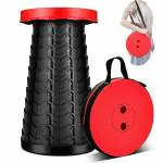 AK10ZONE Portable Telescopic Stool,Folding Stool Camping Lightweight Stool Seat for Outdoor Camping