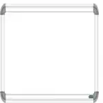 SHELFKING Non Magnetic 1 X 1.5 Feet Non-Magnetic Double Sided Whiteboard Small Slate and Chalkboard Small Slate, Both Side Writing Boards, one Side White Board Marker and Reverse Side Chalk Surface - Pack of 01 Whiteboards (White, Green)