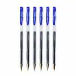 uni-ball Signo UM-100 0.7 mm Gel Pens, Blue Ink, Pack of 6